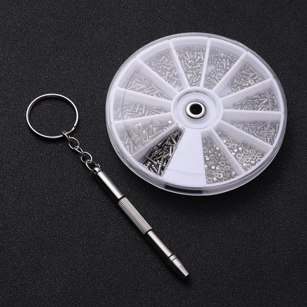 

600Pcs Glasses Repair Screws Set Professional Stainless Steel Tiny Screws Assortment Includes Screwdriver for Eyeglasses