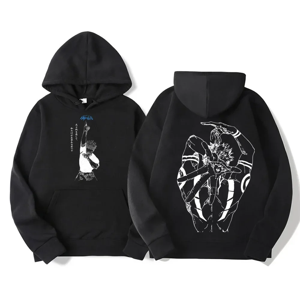 Vintage Abstract Anime Graphic Hoodies Men Harajuku Street Oversized Hip Hop Autumn Sweatshirt Tops ****