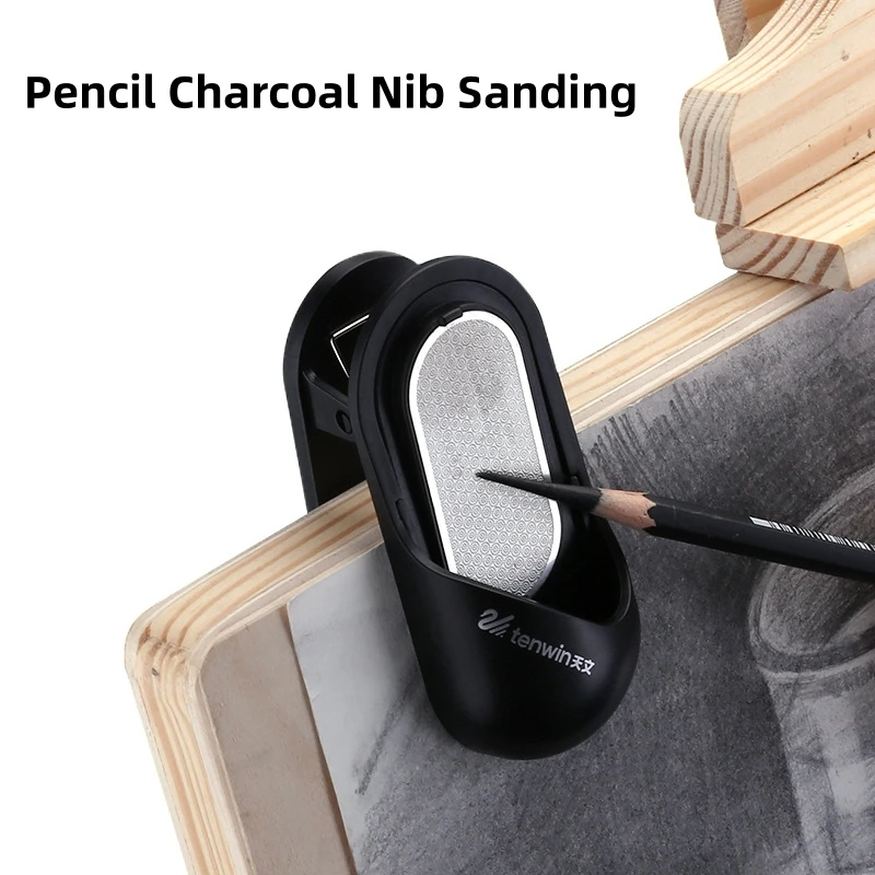 1PC Pencil Charcoal Nib Sanding Device Dual-Purpose Pen Sanding Art Student Sketch Artist Supplies Can Clamping Drawing Paper