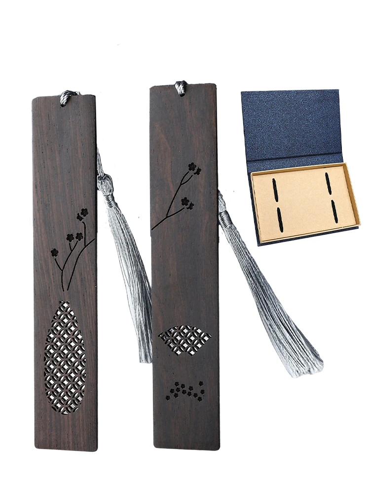 ที่คั่นหนังสือทำจากไม้สำหรับนักเรียนวันเกิดของผู้ชายผู้หญิงกล่องของขวัญที่สวยงามดีไซน์แบบคัตเอาท์ทำด้วยมือแกะสลักสำหรับคุณครู