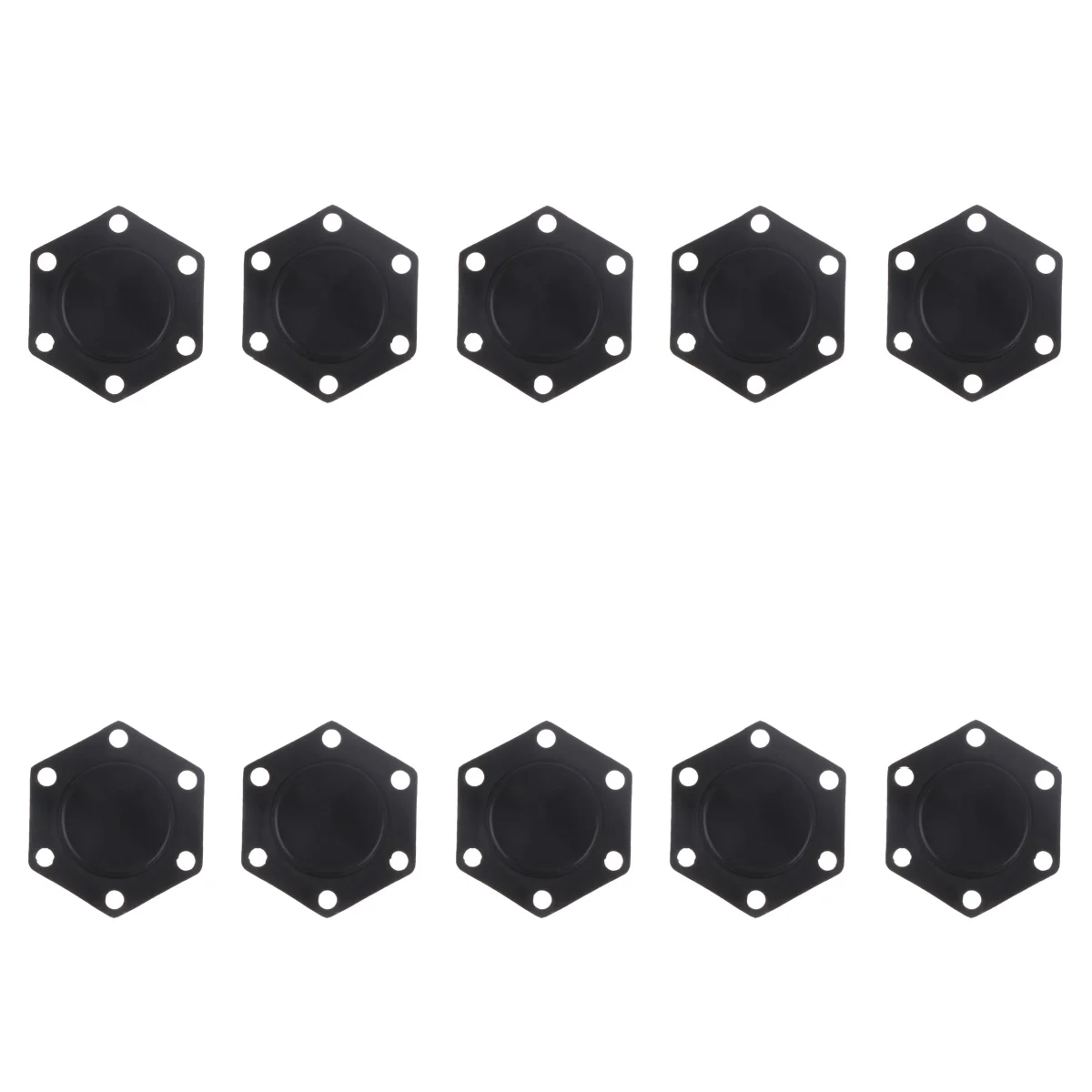 10/20/50pcs Dental Water Valve Diaphragm Hexagonal Rubber Diaphragm for Dental Chair Water Control Valve Accessories Replacement