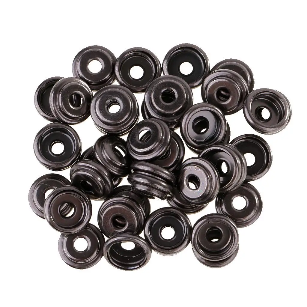 Press Stud Snap Buttons Iron Popper Fasteners Craft Buttons Set for Leather Clothing and Coats