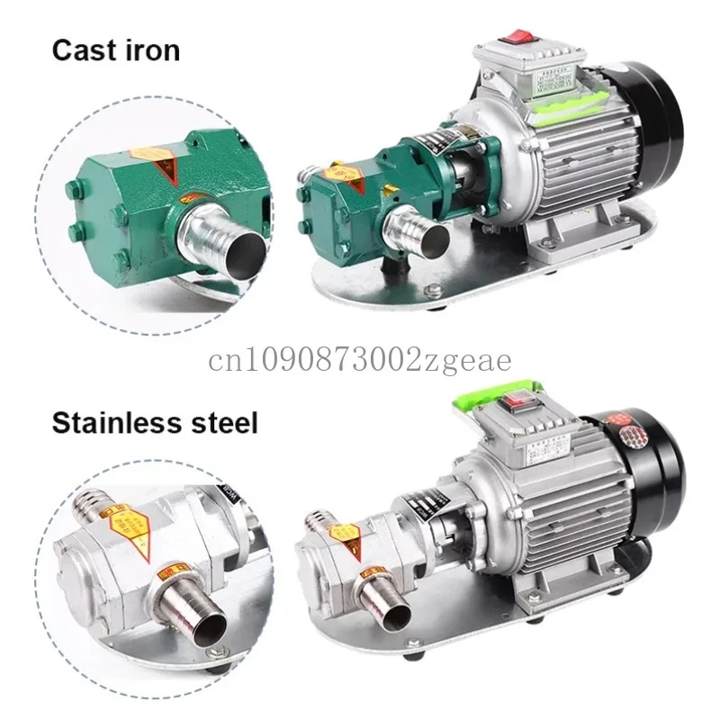 

Масляный Шестеренчатый насос для смазочного масла, портативная электрическая смазка из нержавеющей стали WCB 110 В 220 В для переноса смазочного масла пищевого класса