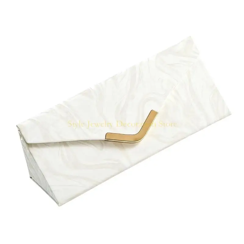 

D46E Тонкий кожаный держатель для ювелирных изделий с несколькими разделителями, безопасное портативное решение для хранения