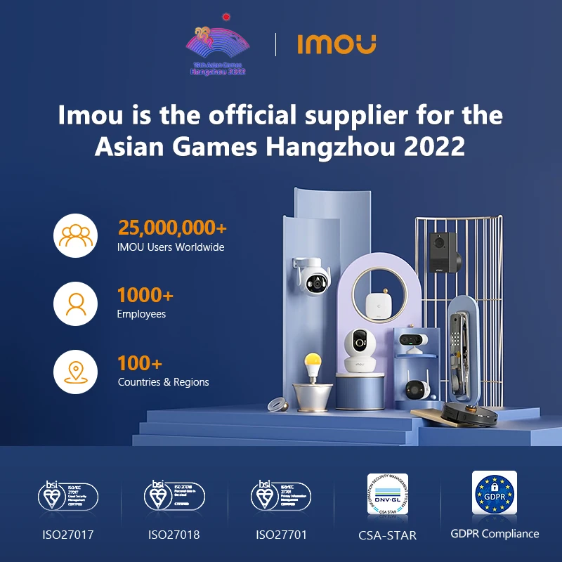 IMOU-Sensor inteligente Zigbee 3,0 para puerta y ventana, dispositivo con WiFi, aplicación Imou Life, protección de seguridad para el hogar, notificación en tiempo Real