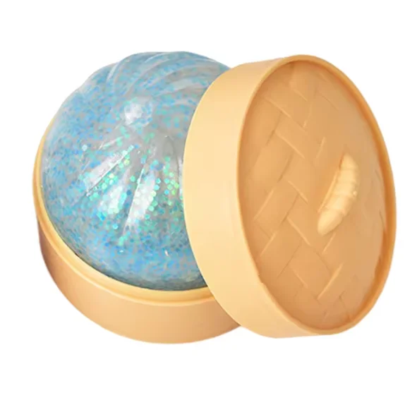 Simulatie Dumpling Squishy Rebound Zachte Knijp Stressbal Met Bamboe Stoommandje Anti-Stress Speelgoed Zintuiglijk Speelgoed Voor Creatief Cadeau