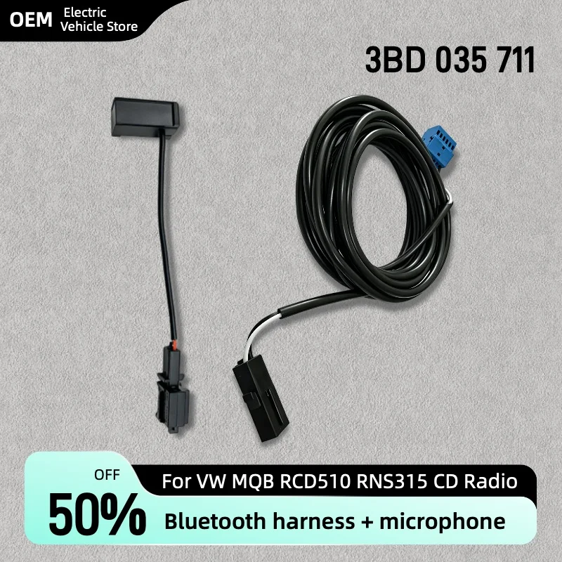 1set Car Microphone MIC Module Harness Cable For RCD510 RNS315 3BD 035 711 3BD035711