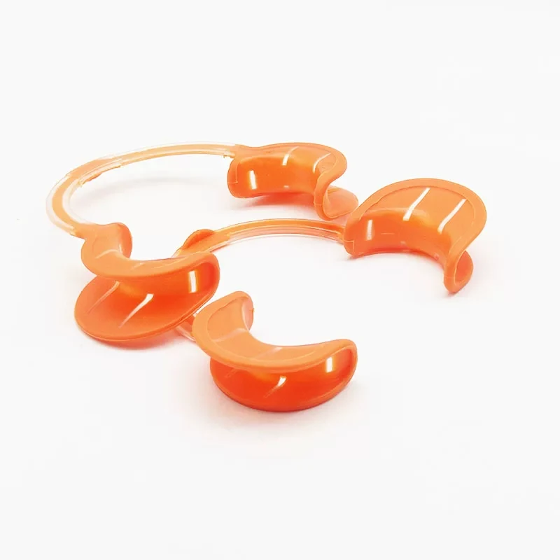 COTISEN Silicone Coated Dental Cheek Retractor L/M/S C-Shape Mouth Opener Autoclavable 2Pcs Per Box