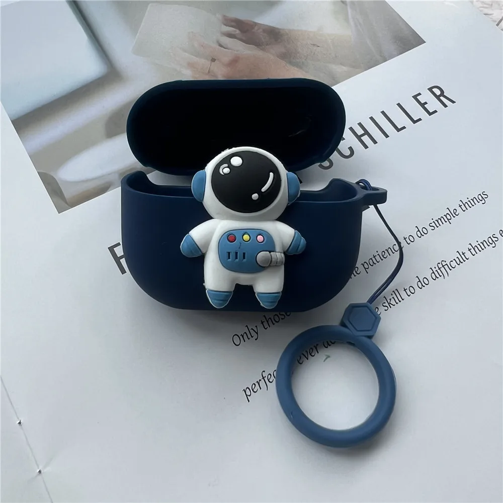 لتقوم بها بنفسك الكرتون سيليكون الحال بالنسبة لسامسونج غالاكسي براعم 3/3 برو حافظة لينة غطاء من السيليكون ل غالاكسي براعم 3/3Pro مع حزام الاصبع