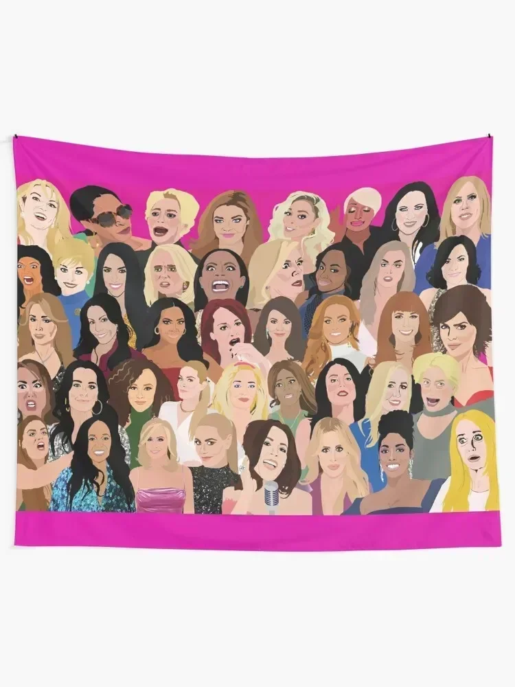 Real Housewives Montage (RHONY, RHOBH, RHOA, RHONJ, RHOP, RHOC, RHOSLC, RHOD, VPR) Tapestry Wall Decorations Tapestry