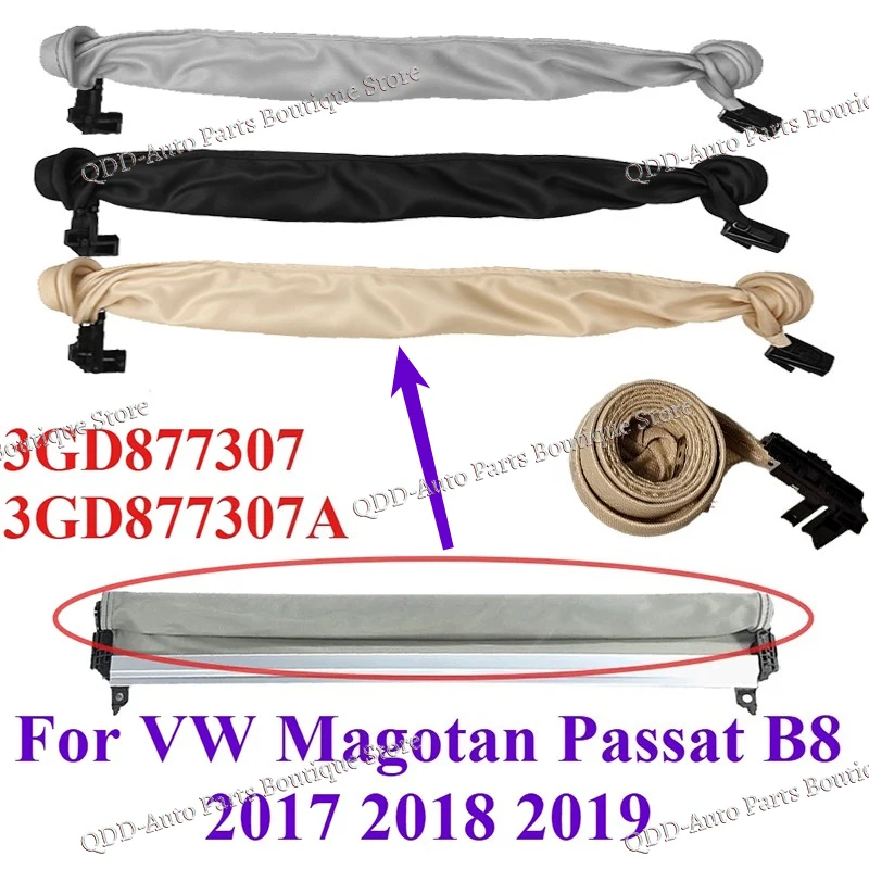 

3GD877307 3GD877307A For VW Magotan Passat B8 2017 2018 2019 Car Skylight Shutter Sunroof Sunshade Shade Curtain Only cloth