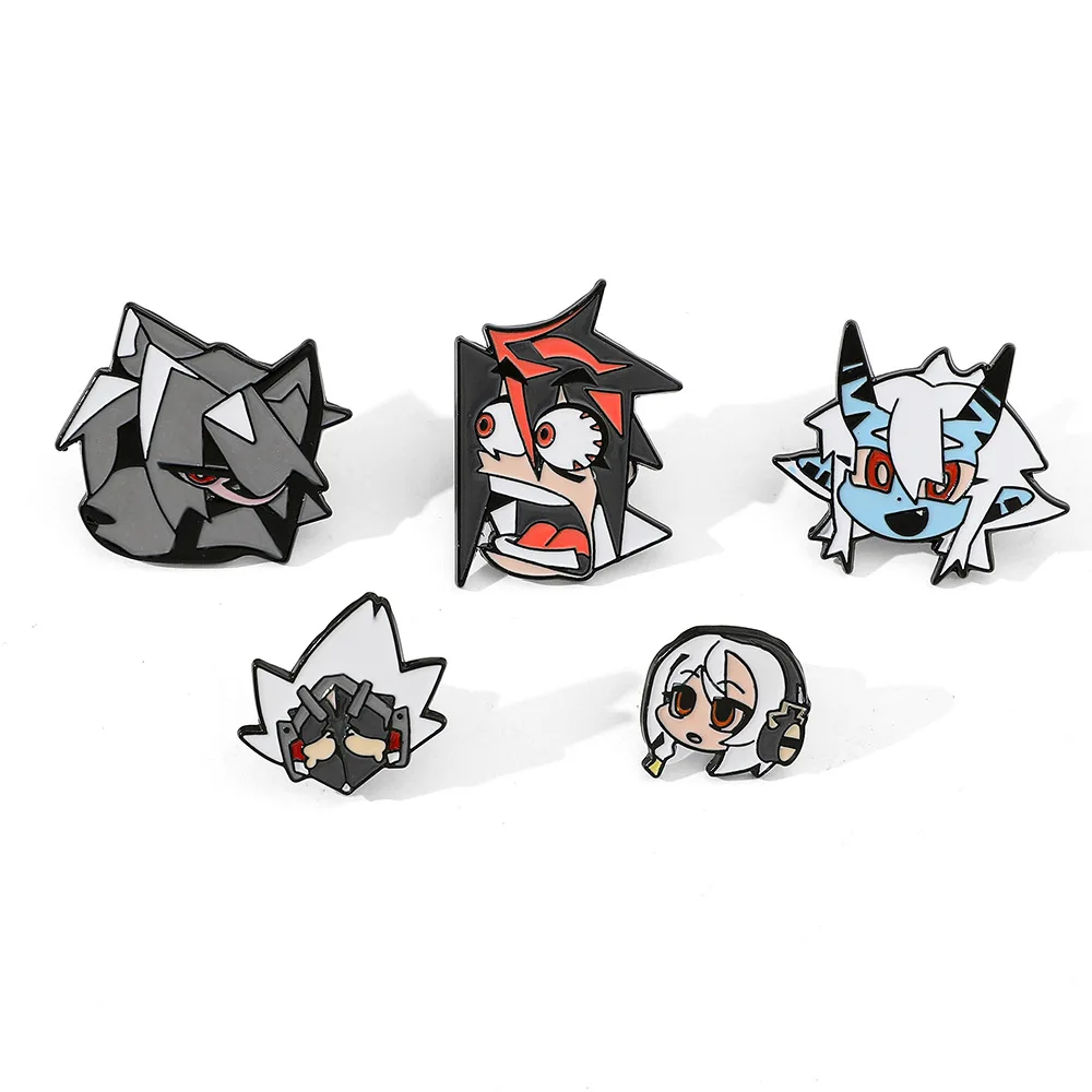 

Zenless Zone Zero Game Characters Q-version Metal Brooch Accessories Pins Backpack Badge for Fans Gifts