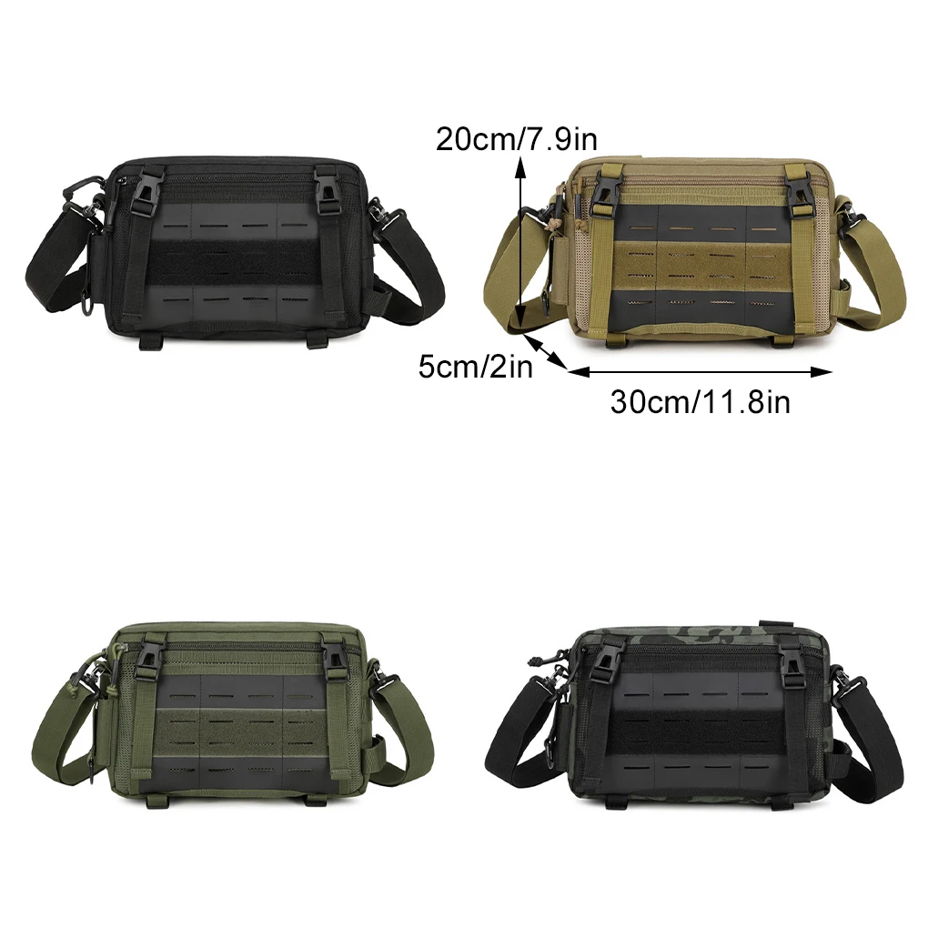 Riñonera táctica, bolsa deportiva elegante y ajustable para actividades al aire libre, compacta multicapa