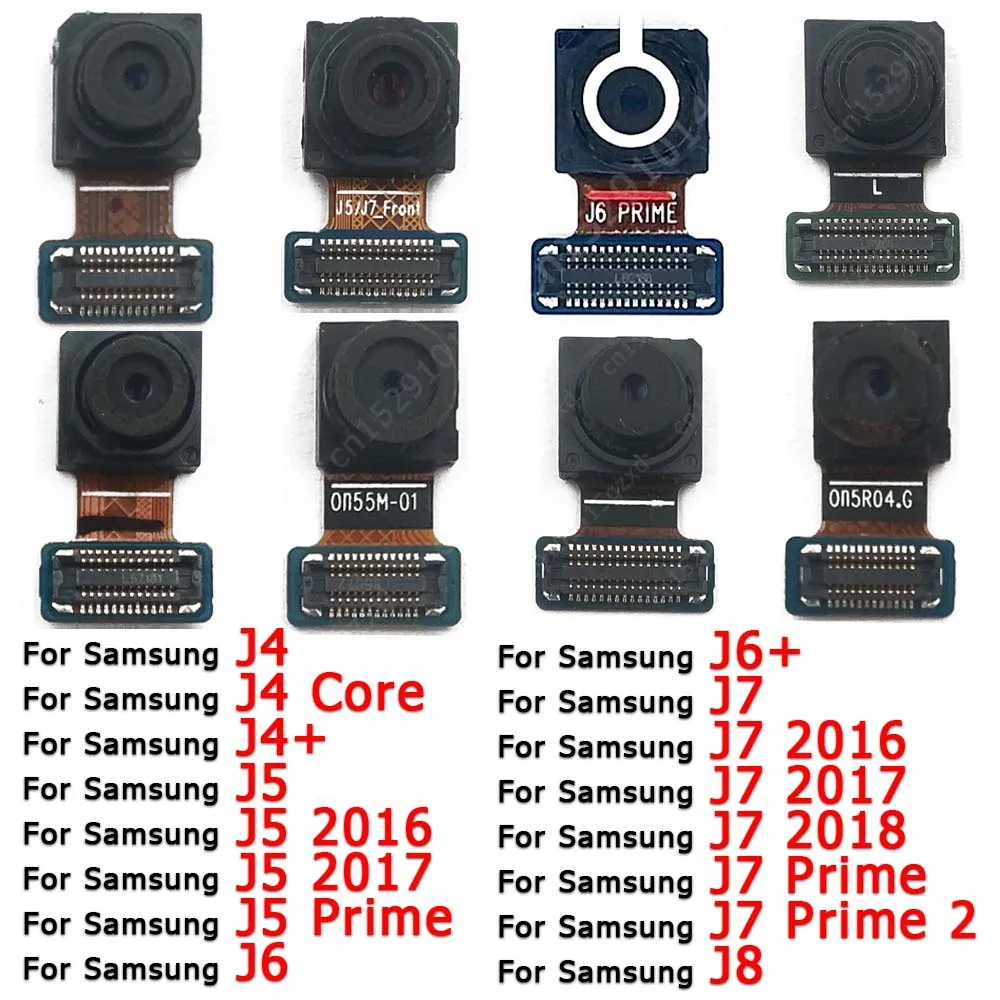 Przedni aparat do Samsung Galaxy J5 2016 2017 J6+ Plus J7 Prime 2 J8 2018 J4 Core Selfie Facing Frontal Camera Module