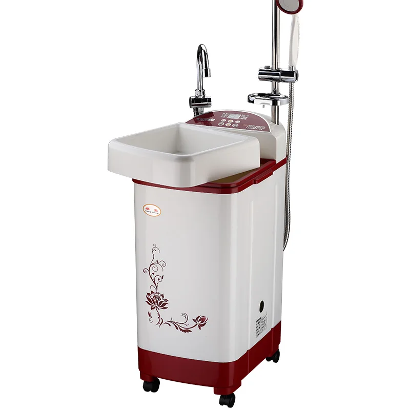 80L Voice Mobile Bath Machine Home Electric Storage Water Heater Mobile Intelligent Bath Machine