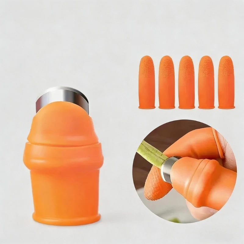 Cuchillo de Pulgar para Recoger Vegetales, Herramienta para Pelar y Recolectar Pimientos, Frijoles, Ajos y Fresas, Utensilios de Jardinería y Cocina