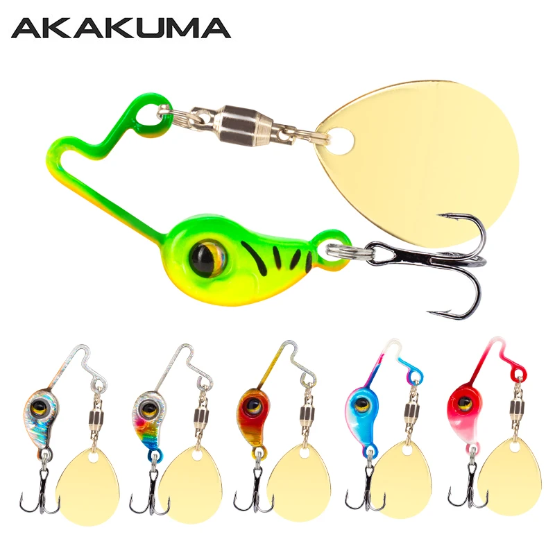 6Pcs 4g 8g Rotating Metal Vib Spoon Lure 3D Eyes Sinking Jig