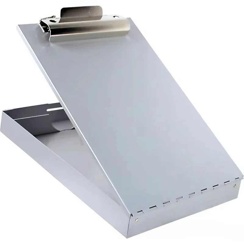 Single Layer Aluminum Folder File Storage Archive Box with Butterfly Clip