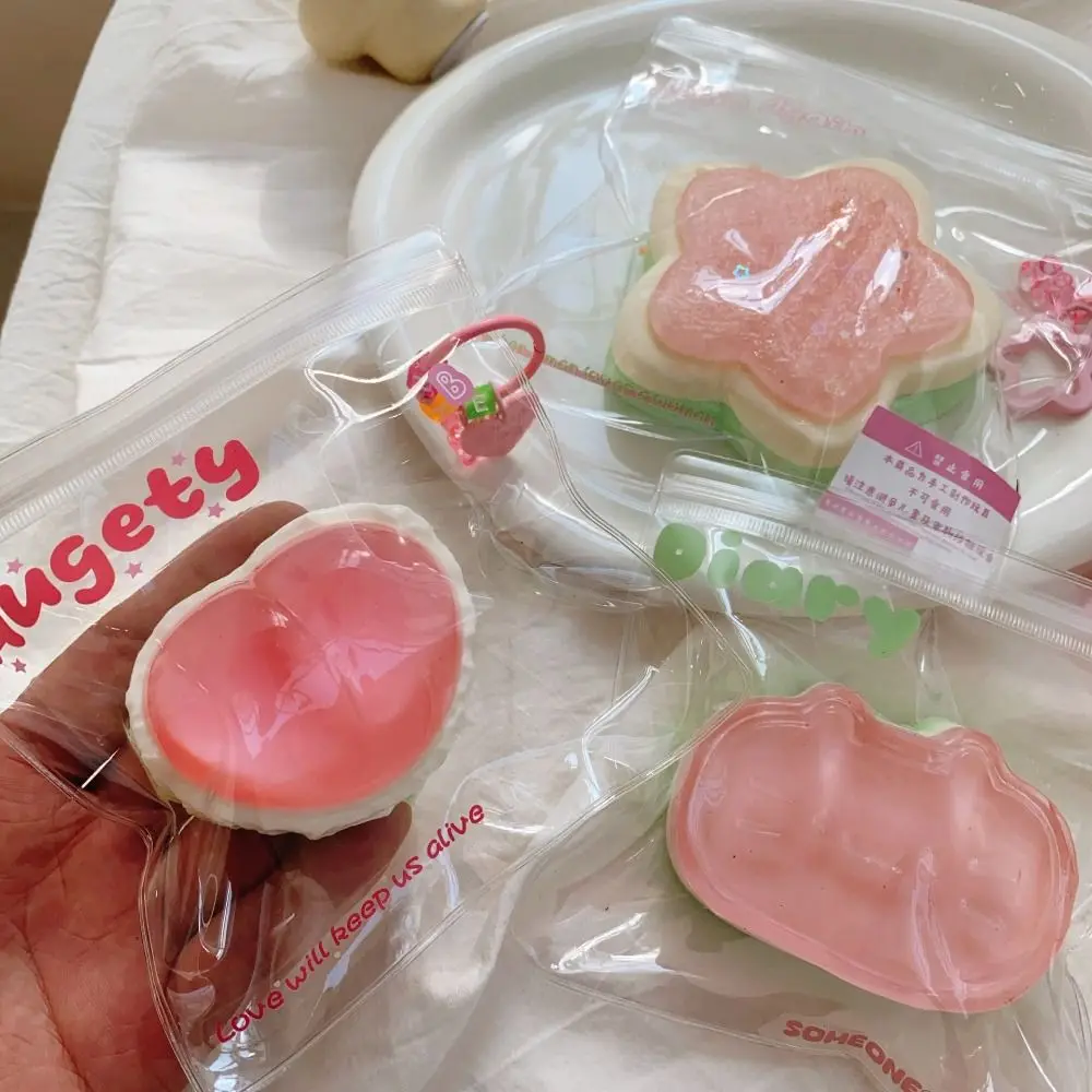 Stars Simulation Watermelon Squeeze Toy Cat Non Stick Super Elastic Fruit Toys Super Soft Elastic Slow Rebound Fruit Toy Adult