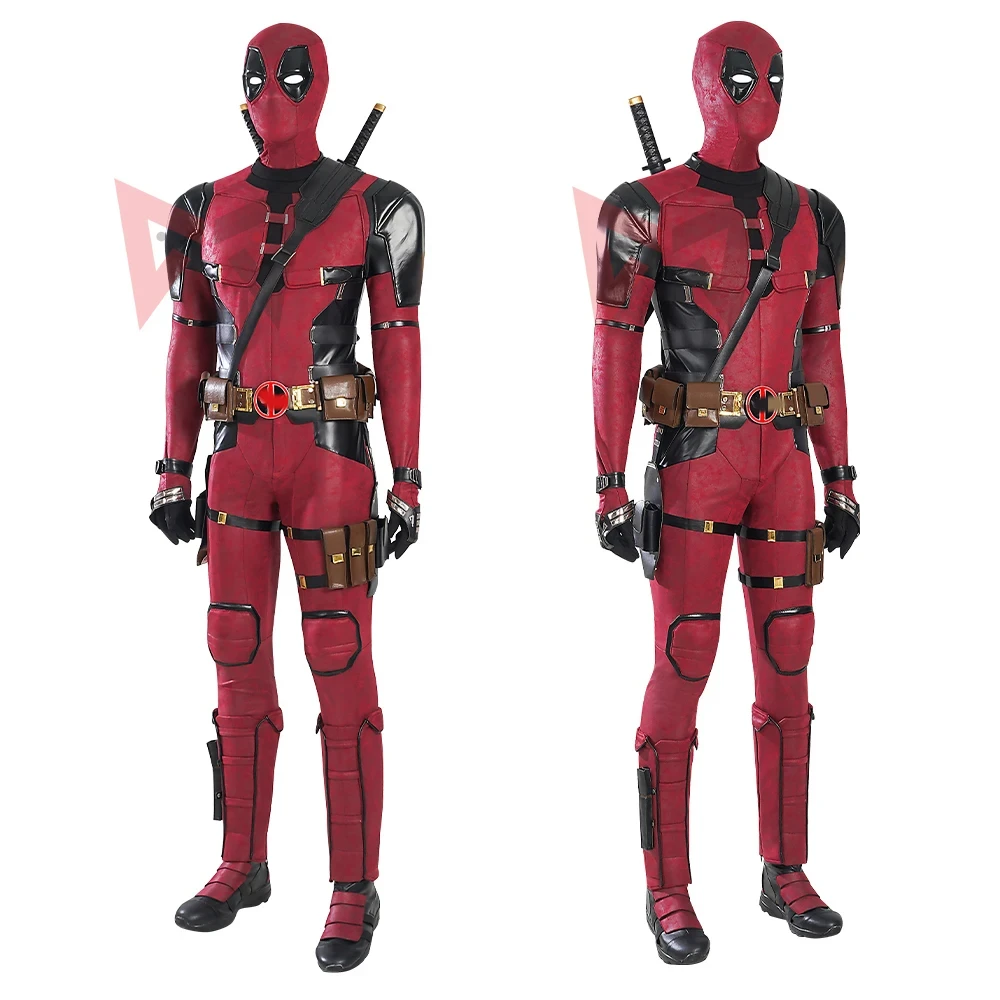 New Deadpool 3 Cosplay Cosutme Wade Winston Wilson tuta cintura Cosplay Costume film Anti-eroe vestito Halloween