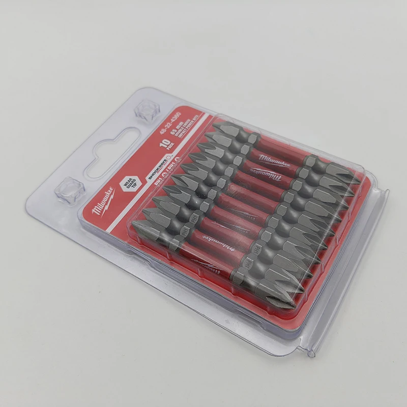 ميلووكي 48-32-436 تأثير لقمة ثقب PH1 65 مللي متر 10 حزمة مزدوجة نهاية موجة الصدمات لأداة السلطة متعددة الوظائف دائم الملحقات