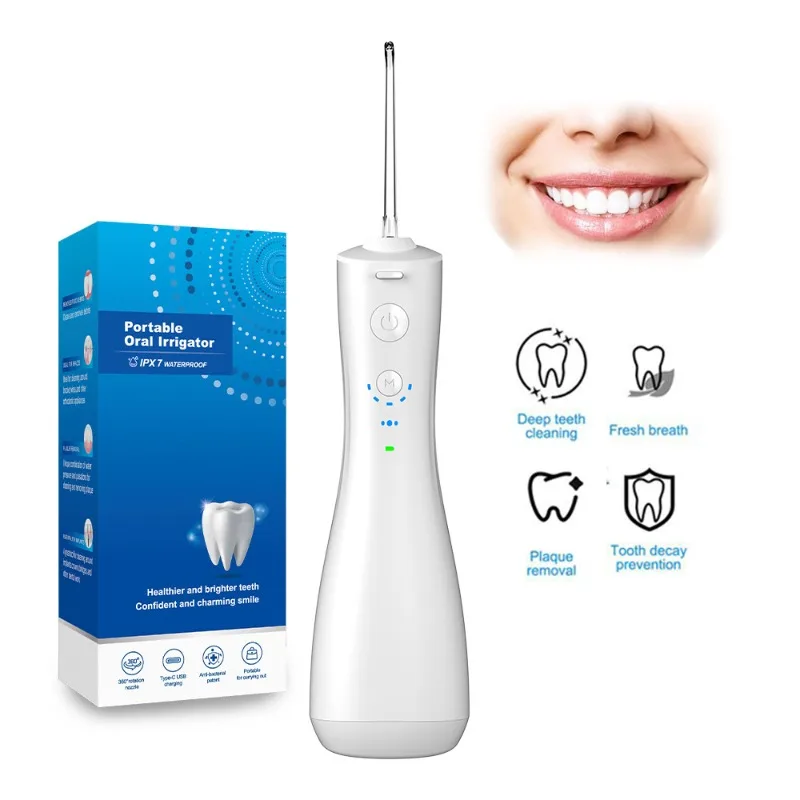 Spring Flush Water Electric Dental Flusher Wireless Portable Water Floss Household Oral Cleaning Dental Flusher