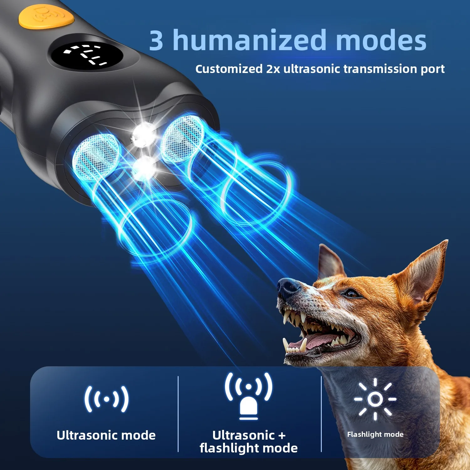 Ultrasonic dog drive U9 long-distance dog drive dog training strong light high-power intelligent barking device