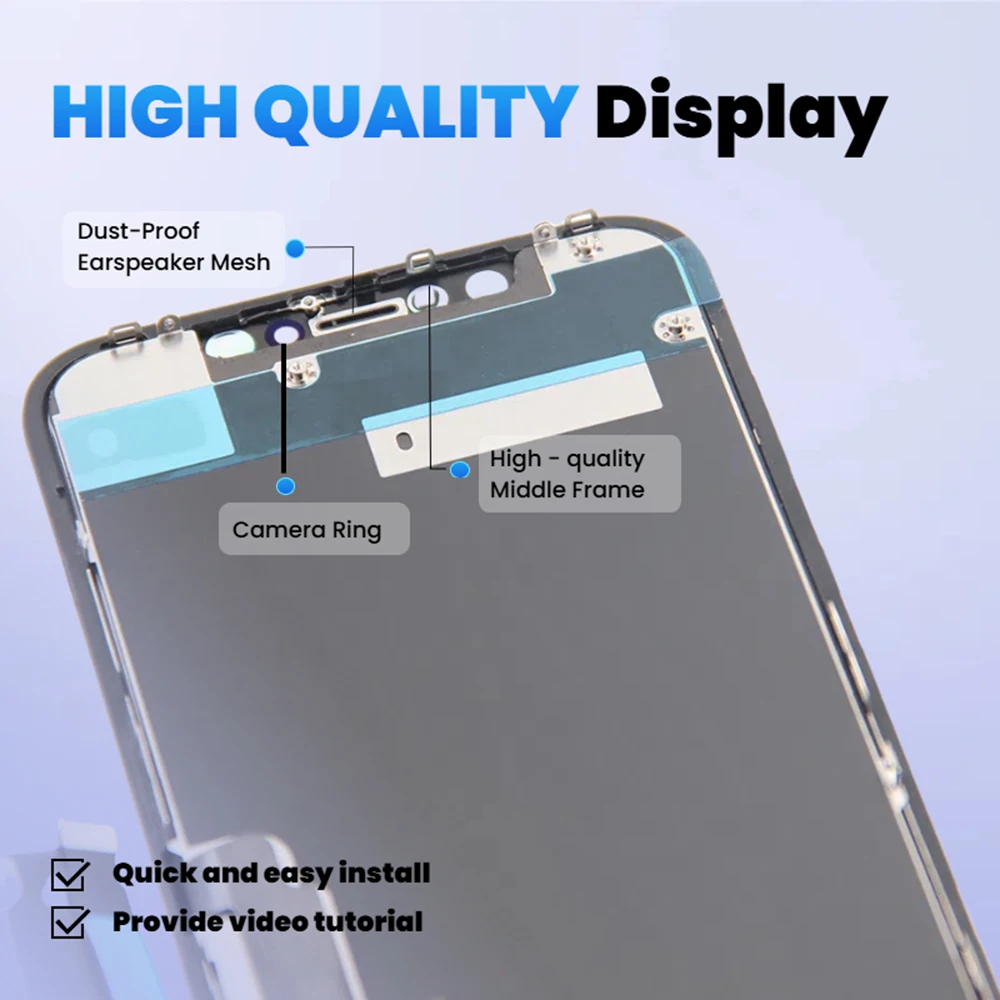 For iPhone X XR XS Max LCD Screen Replacement Display Touch Screen Digitizer Assembly 3D Touch High Brightness Factory Direct