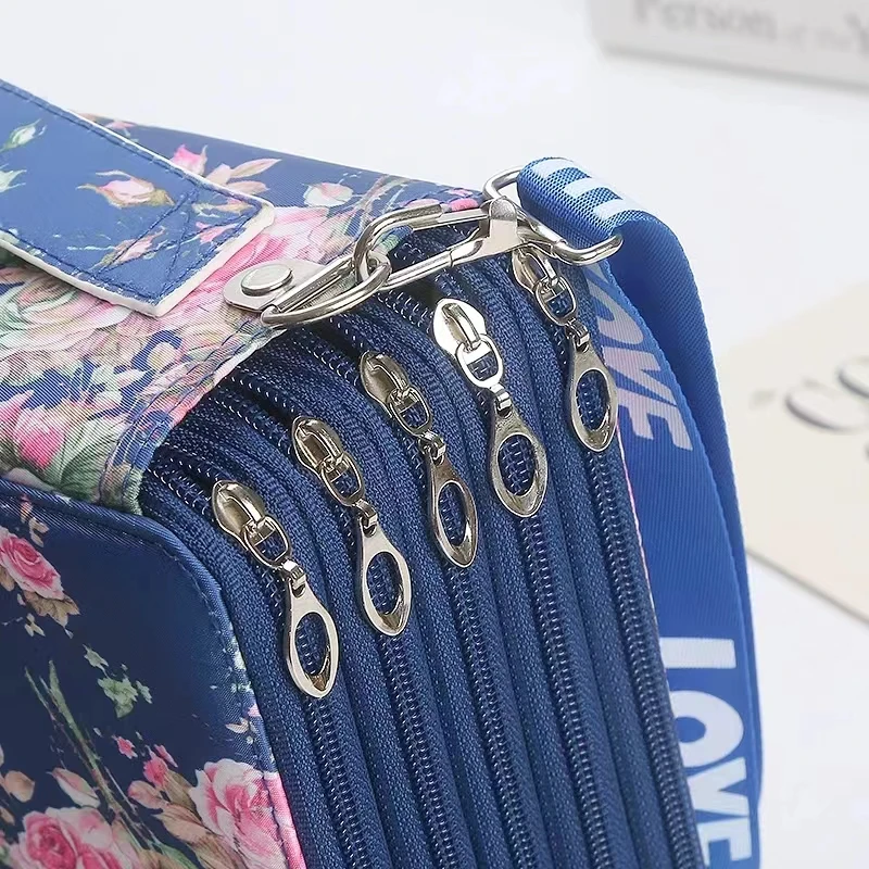 

Case Drawing Student Holes Pencil Retro252 Creative Sketch Bag Multifunctional Curtain Large Set Capacity