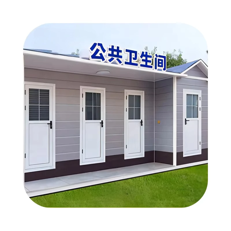 Luxury Mobile Restroom Trailer Mounted Large Waste Tank Anti-slip Floor Stabilizer Frame Resort Festival Portable Sanitary Unit