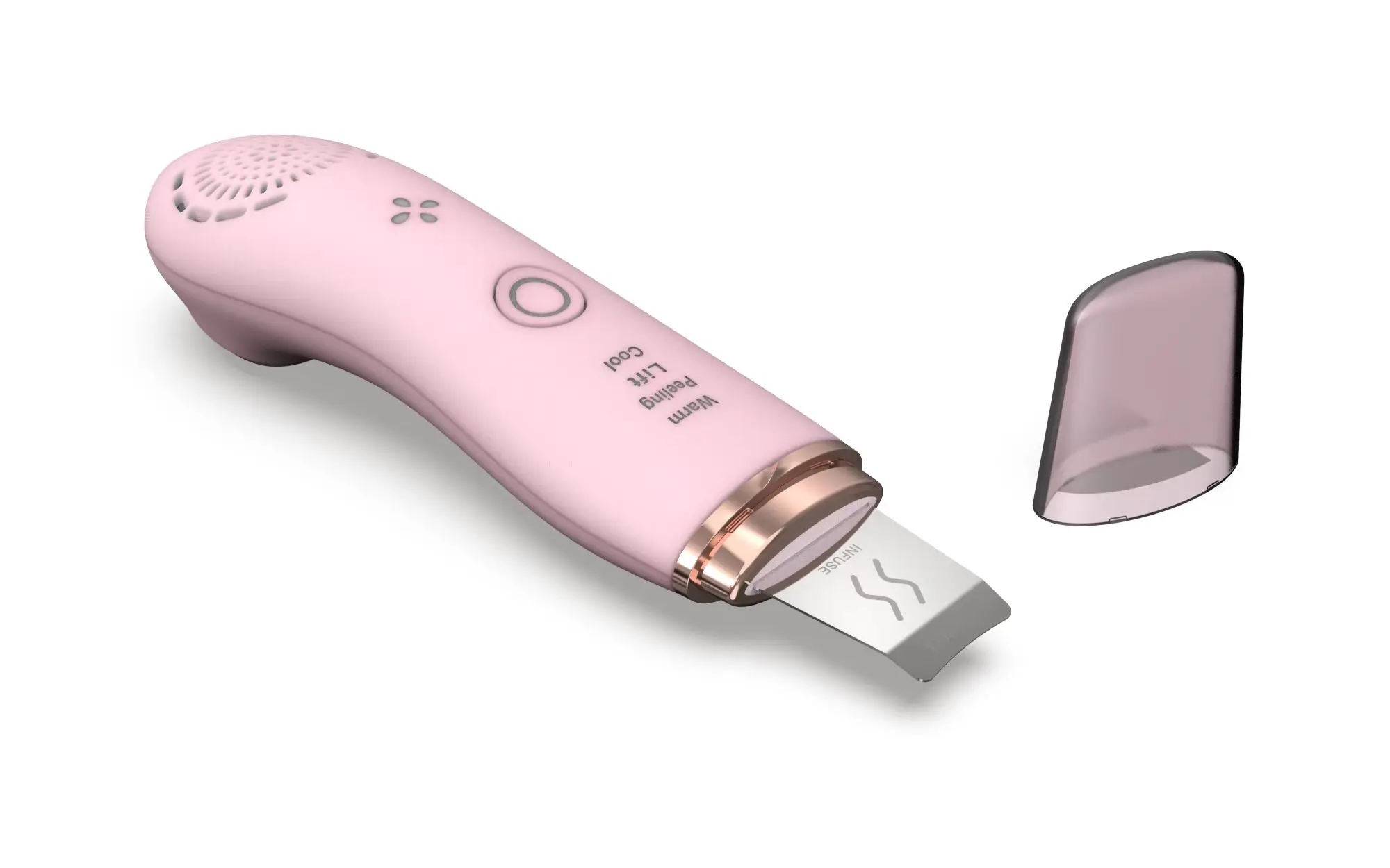 เครื่องขัดผิวหน้าซิลิโคนแบบมีดโกน ขจัดสิวเสี้ยน ทำความสะอาดผิวหน้าอย่างล้ำลึก