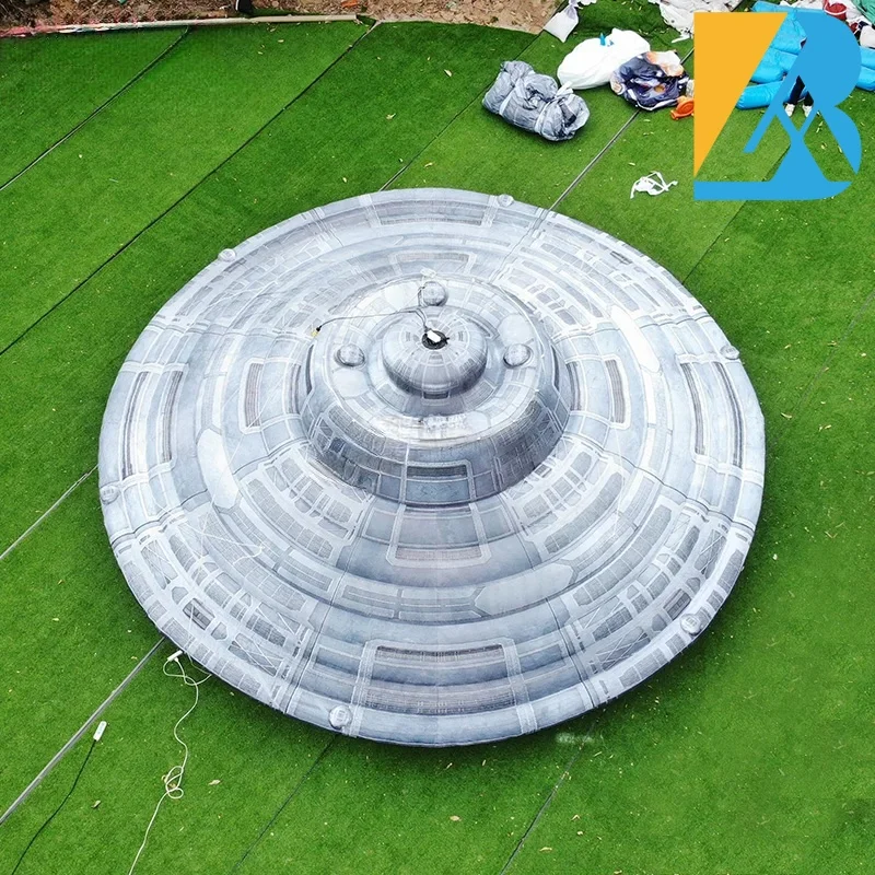 Op maat gemaakt hemels themafeest groot opblaasbaar UFO-ontwerp voor evenementendecoratiespeelgoed