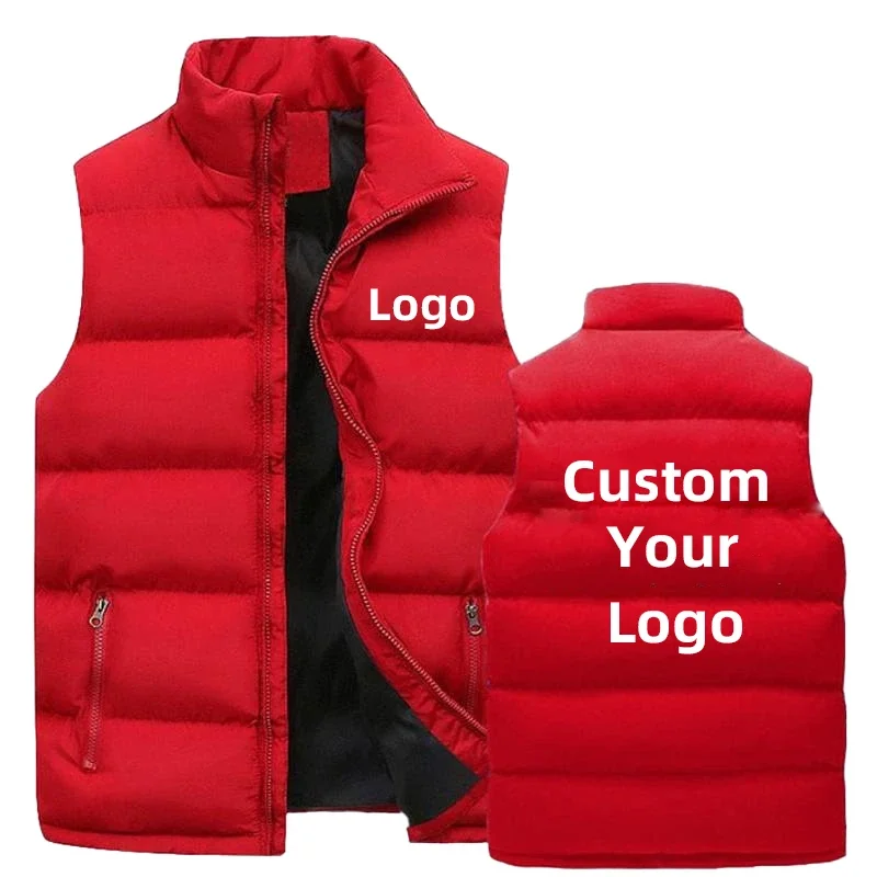 Autumn/Winter 2024 Men's New Fashion Custom Diy Jacket Casual Jacket 3D Printed Pattern Men's Sleeveless Zipper Sport