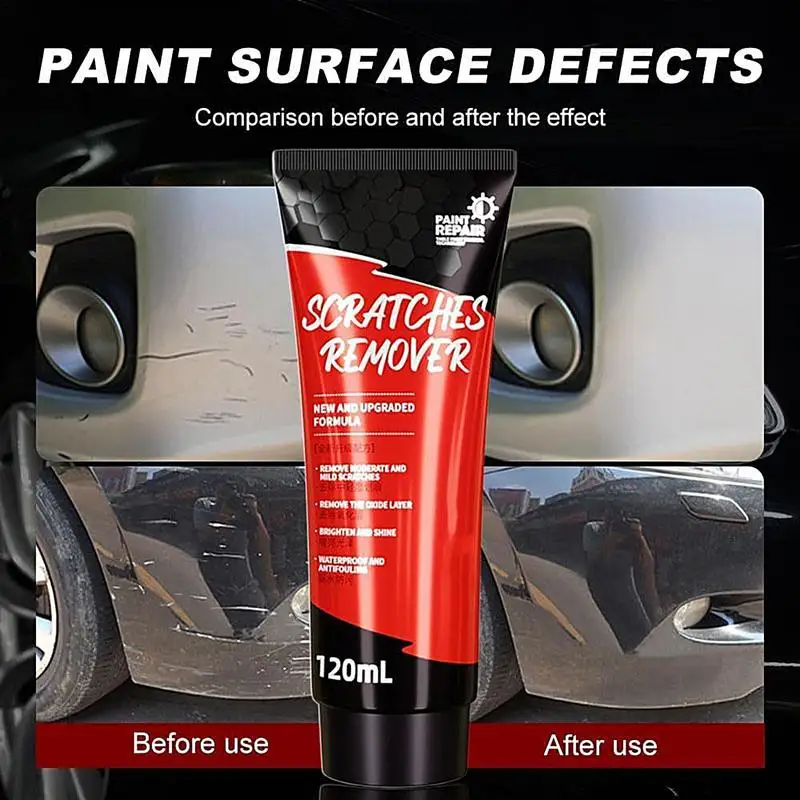 สีรถ Scratch Repair Paint Restorer ซ่อมรอยขีดข่วน Kit Car Scratch Remover & Polishing Wax พร้อมฟองน้ําผ้าเช็ดตัวสําหรับ