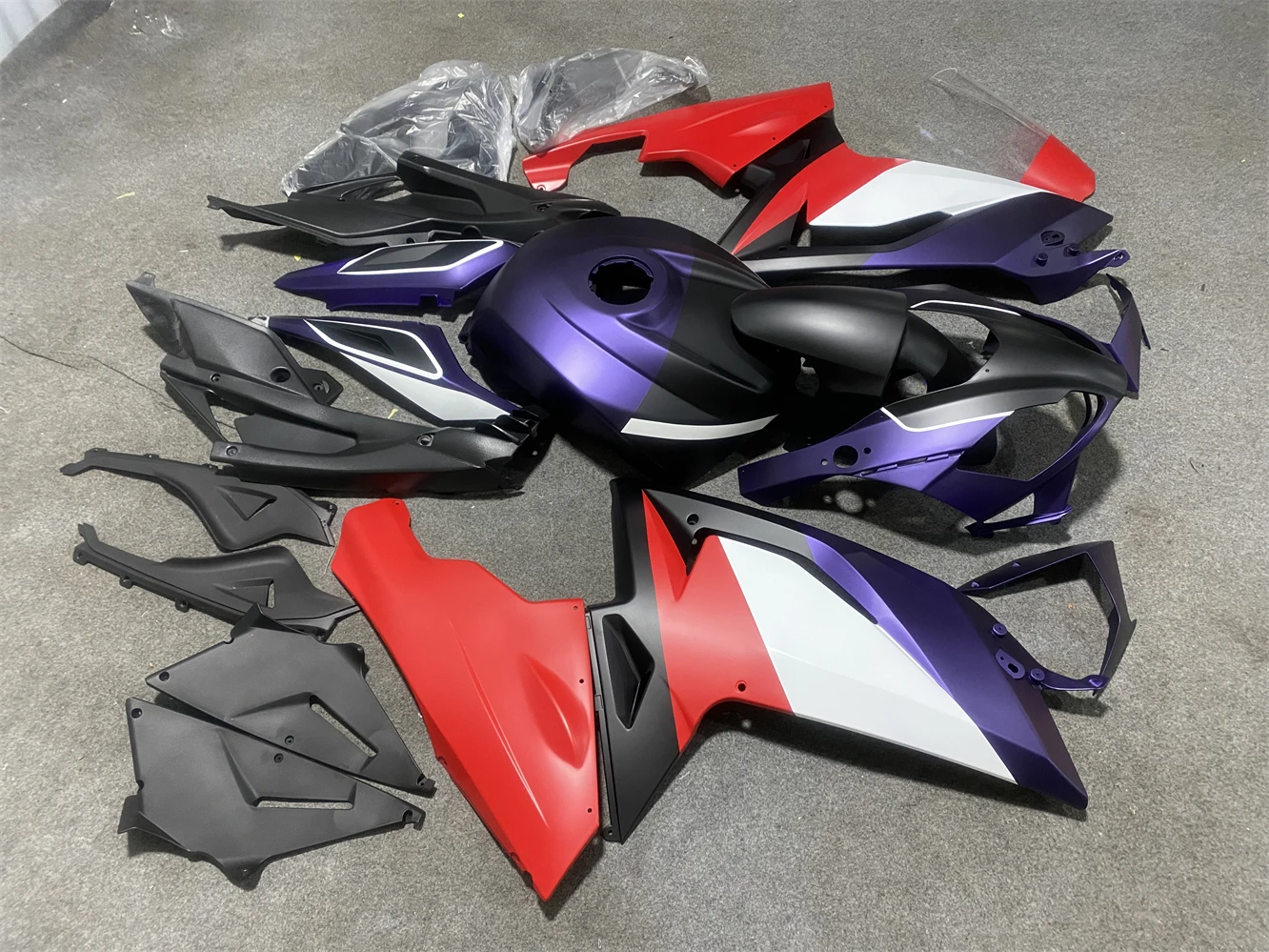 New ABS Motorcycle Fairings Kit Fit For Aprilia RS125 2006 2007 2008 2009 2010 2011 Bodywork Set Matte metallic purple