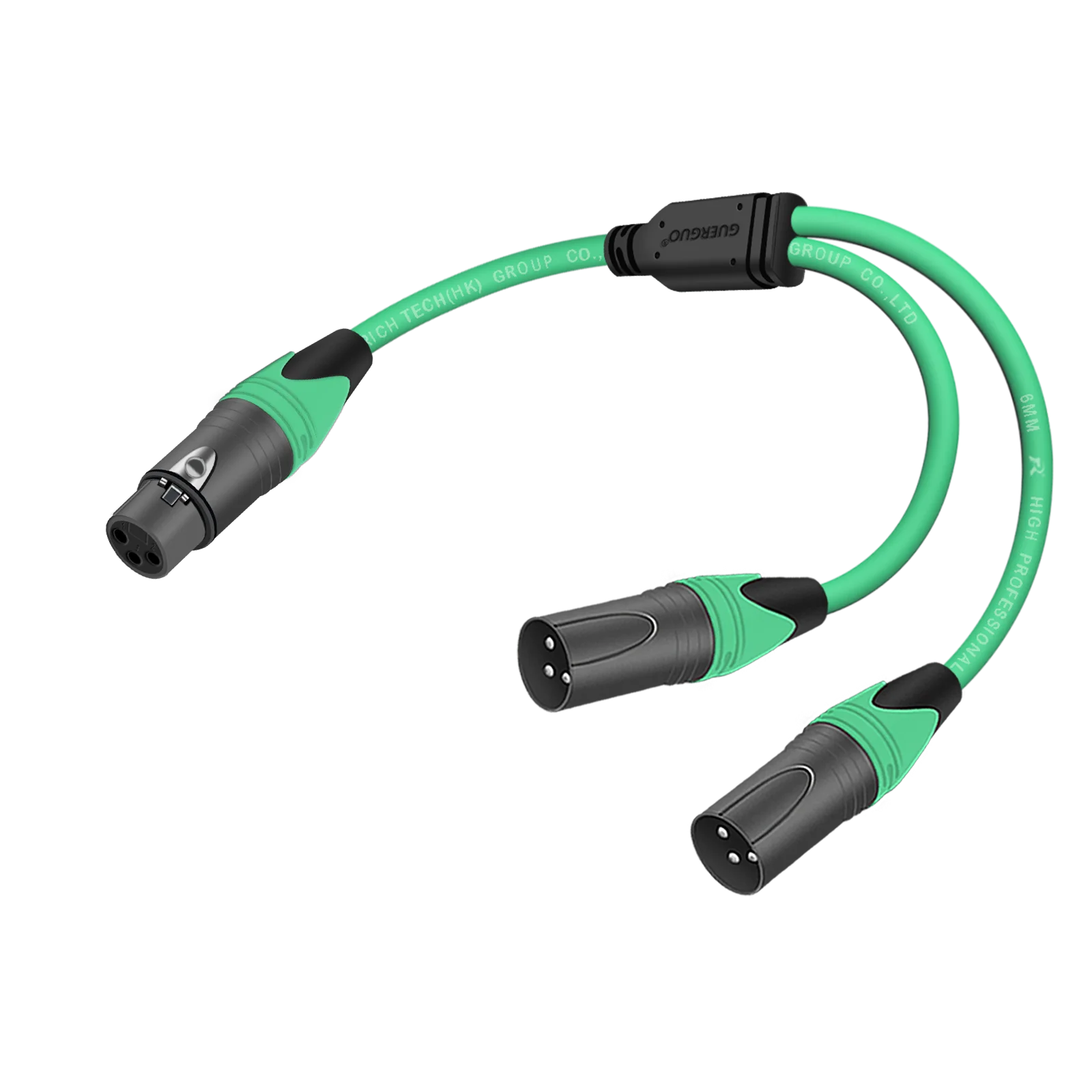 3-Pin XLR-Buchse auf Dual-2-Stecker Y-Splitter Audio-Adapterkabel für Verstärker, Lautsprecher, Kopfhörer, Mixer – Detail 5