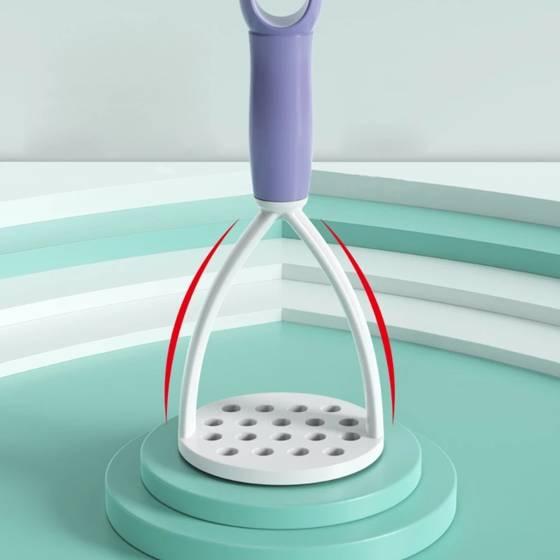 Potato Masher Peeler Potato Crusher Fruit Vegetable Tool Kitchen Gadget Plastic Material 5 Colors for Kitchen Cooking - Image 2