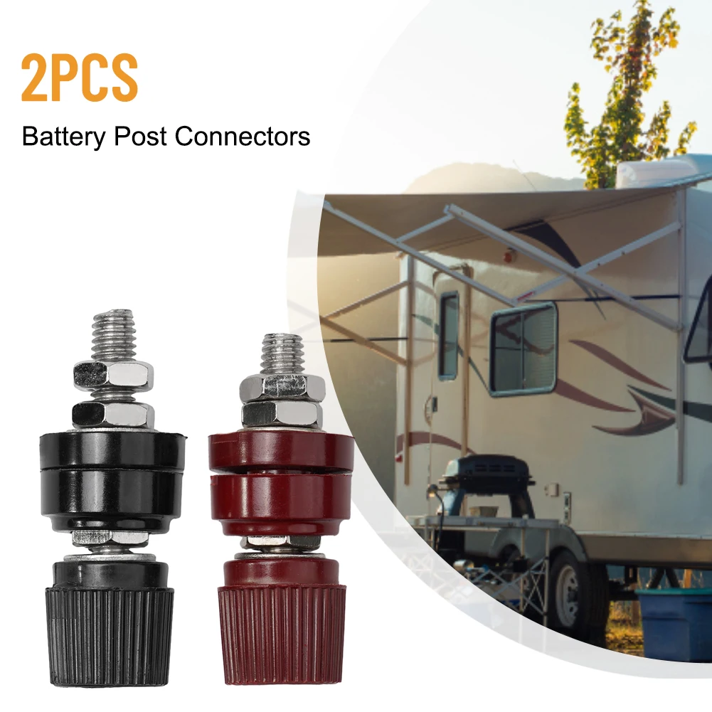 

Соединители Батарейный пост Медный аккумулятор Электрооборудование для аккумуляторных коробок и панелей 2 шт. Солнечные элементы 43 мм