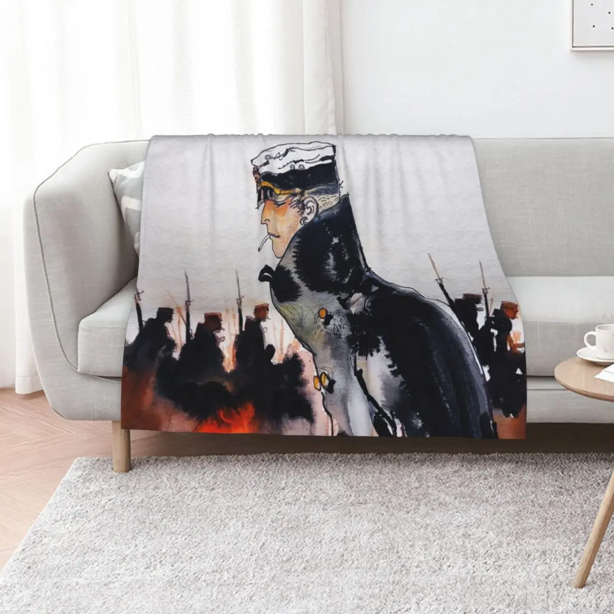 Corto & soldiers Throw Blanket Fashion Sofas Soft Plaid Cute Plaid Soft Big Thins Decorative Sofas Blankets