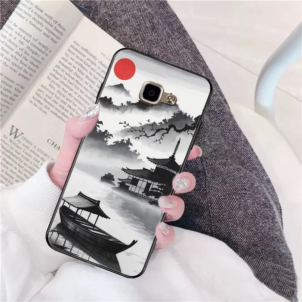 Ink And Wash Landscape Phone Case For Samsung A 10 11 12 13 20 21 22 30 31 32 40 51 52 53 70 71 72 73 91 13 shell