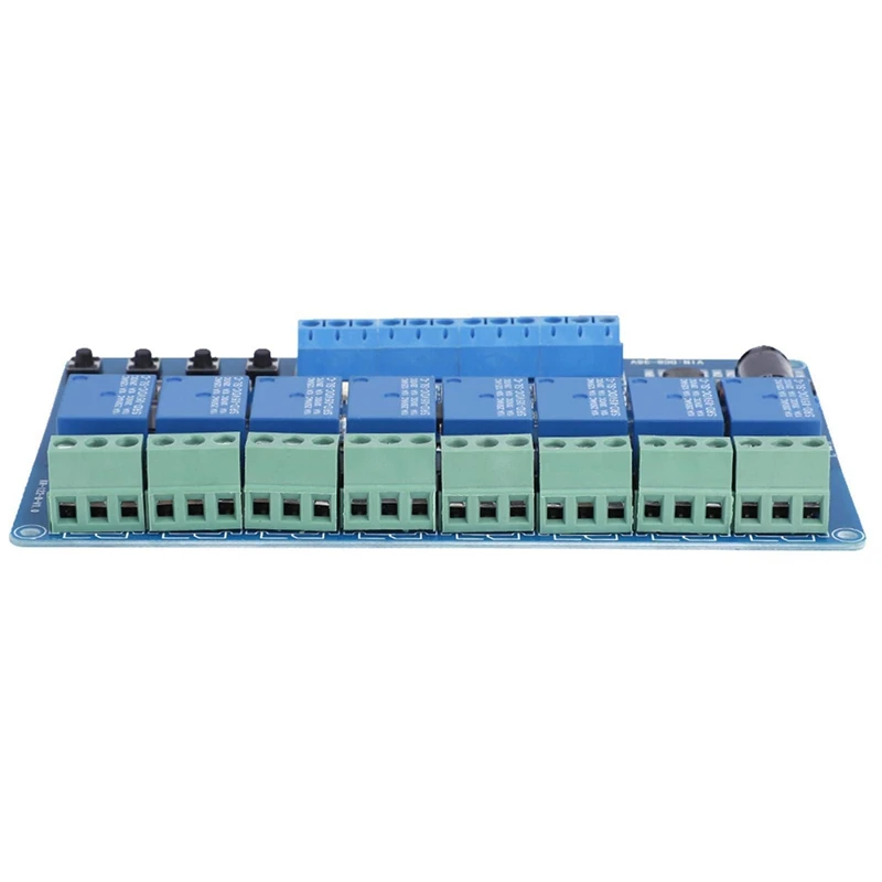 전원 표시등이 있는 다기능 릴레이 제어 모듈, 4 자리 LED, DC 8 -36V, 8 채널