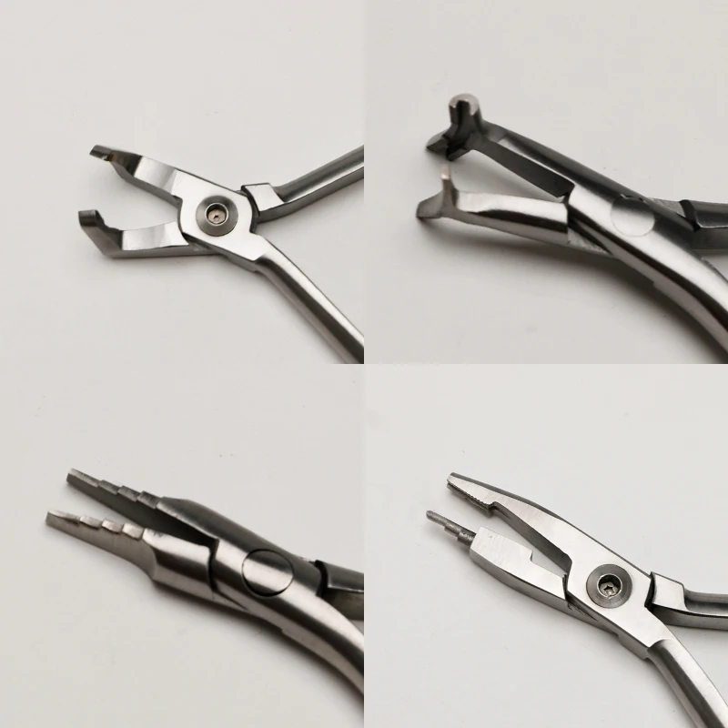 20pcs Dental Forceps Orthodontics Plier set Orthodontic How Plier Wire Distal End Cutter Plier with Tc Dentistry materials