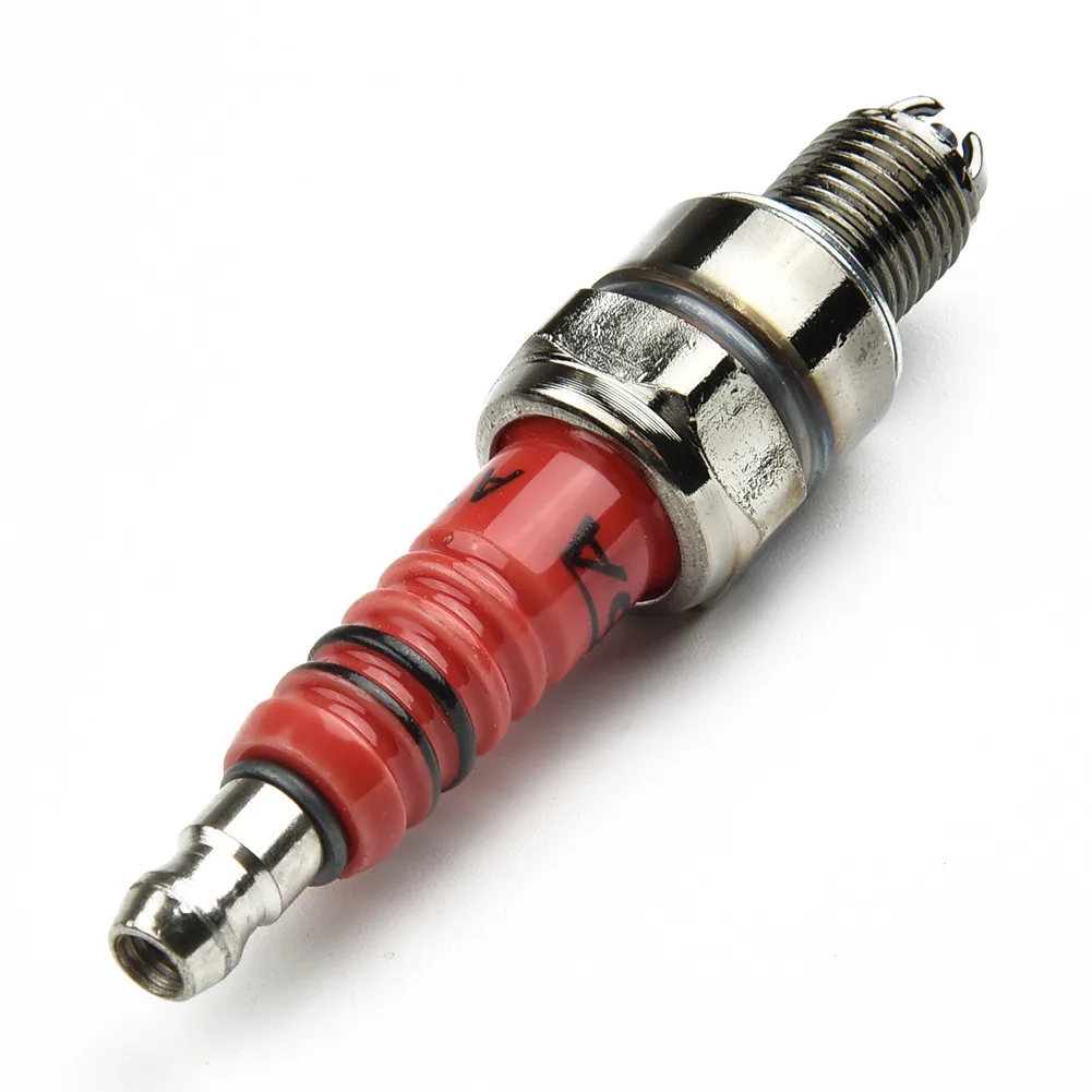 Motorcycle Spark Plug Iridium Spark Candles High Performance 3-Electrode A7TC Motorcycle Ignition Accessories For 50CC-150CC ATV