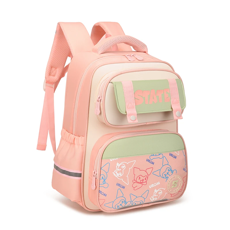 Mochila Escolar de Grande Capacidade para Meninas, Mochila Ideal, Kawaii Bookbag, Bonito, Anos Elementares