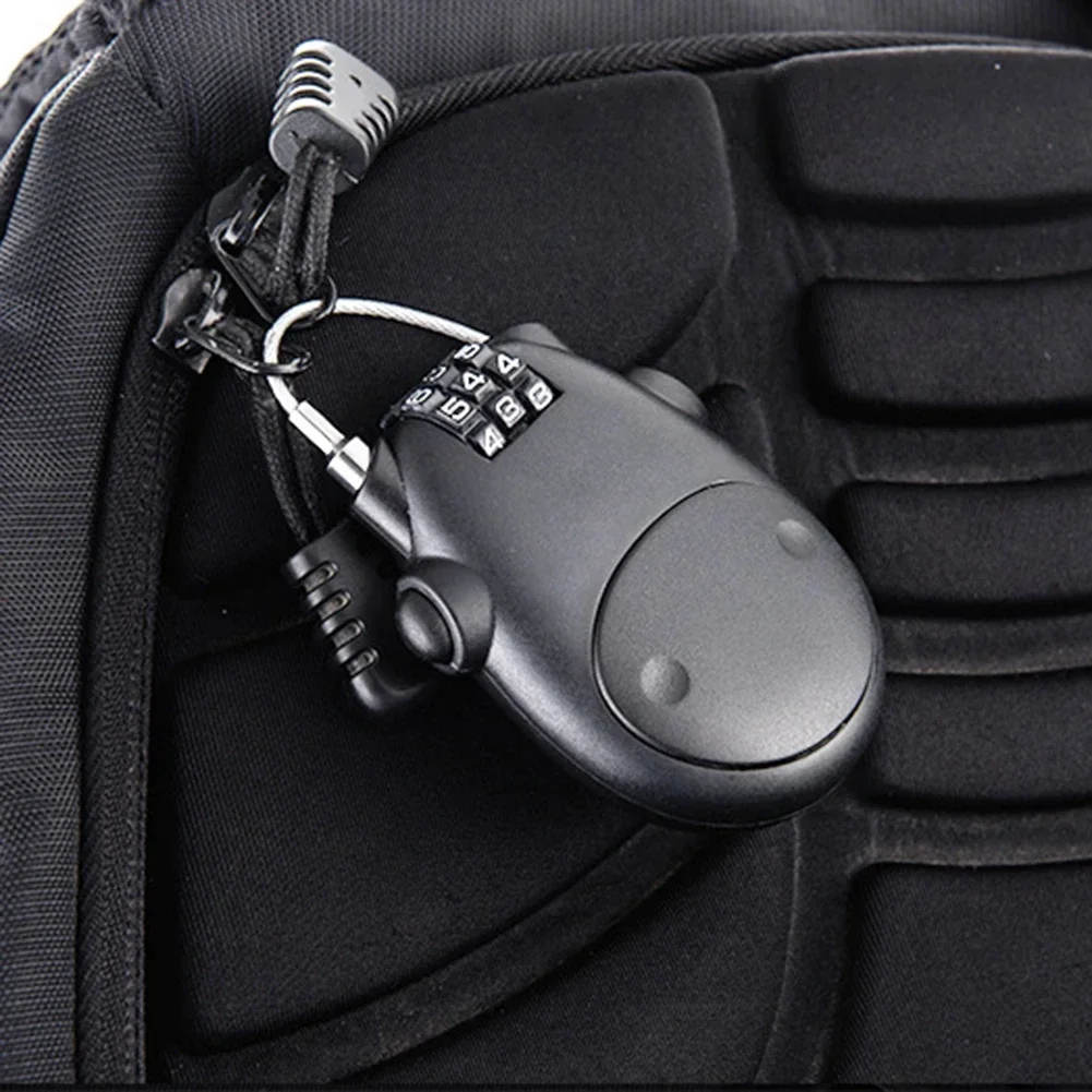 Motorrad Stahl Kabel Code Lock Koffer Auto Schlitten Teleskop Draht Seil Schloss Helm Hochpräzise Code Rad Passwort Lock – Detail 3