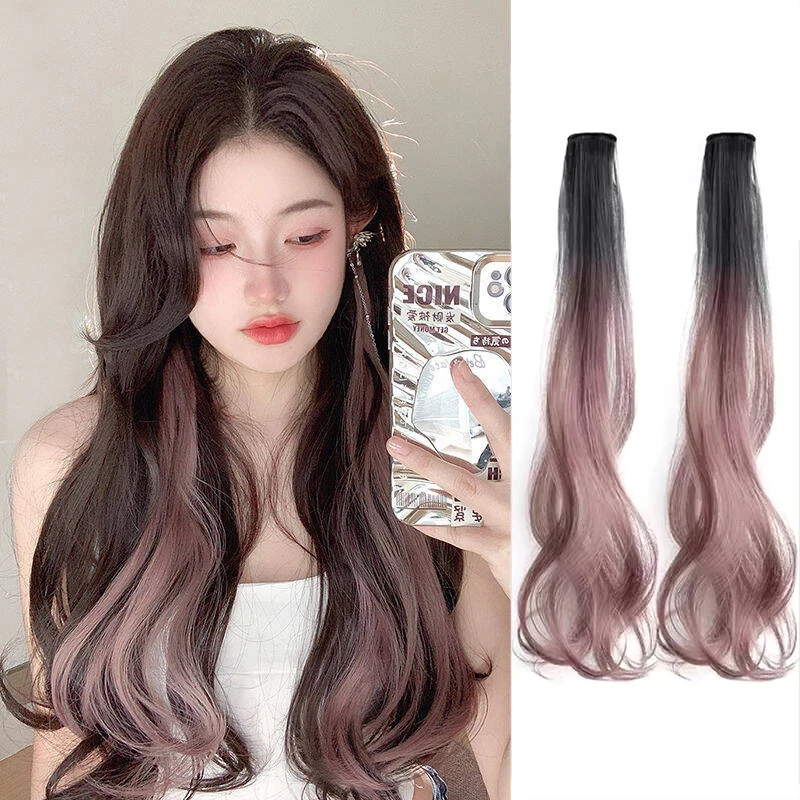 

Выделенные окрашенные кусочки парика, цельный парик с краской для ушей, невидимое наращивание волос градиентного цвета и соответствие