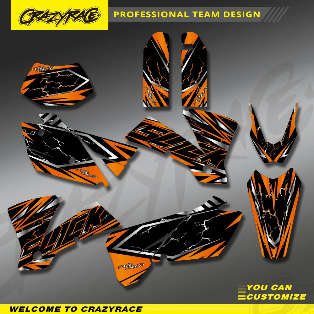 

NEW GRAPHICS & BACKGROUNDS DECALS For KTM 125 200 250 300 400 450 525 EXC 2004 Motorcycle Sticker Personality Decoration Custom