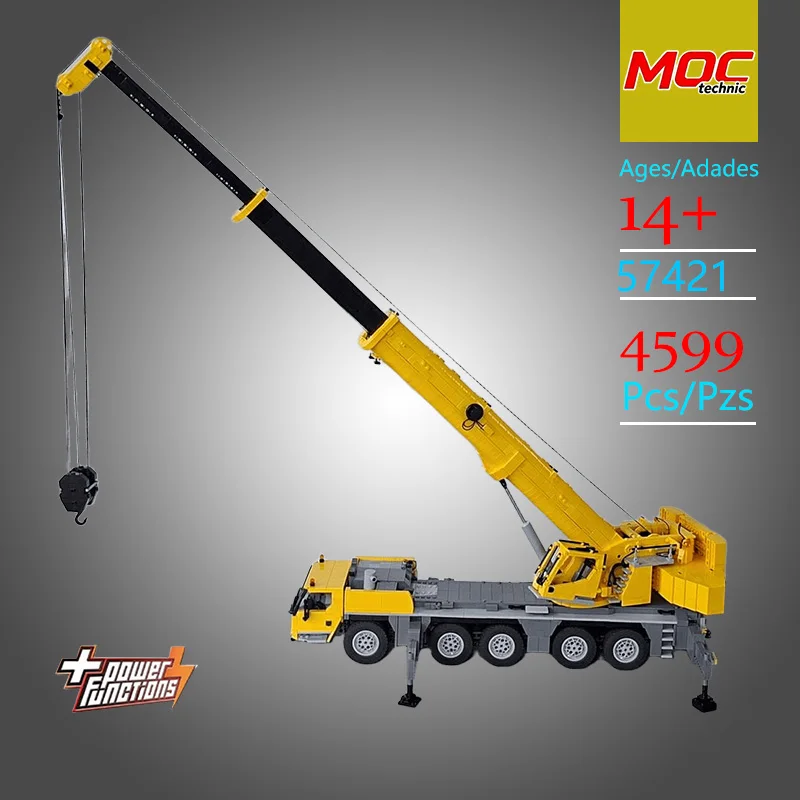 New Design MOC LTM 1250 Crane Technic Model - Trendy Educational Toys - Fun Building Game Set Holiday gifts