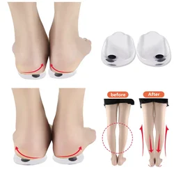 Silicone Gel Orthotic Heel Pad for XO Legs Orthopedic Insoles Varus Correct Plantar Fasciitis Pain Relief Foot Care Insert