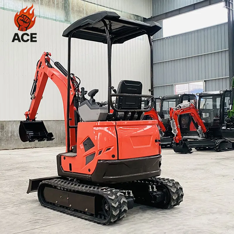 Free Shipping 1.8 ton Kubota Engine Mini Excavator 2 ton customized Micro Digger MiniBagger Excavators 1 Ton Mini Excavators